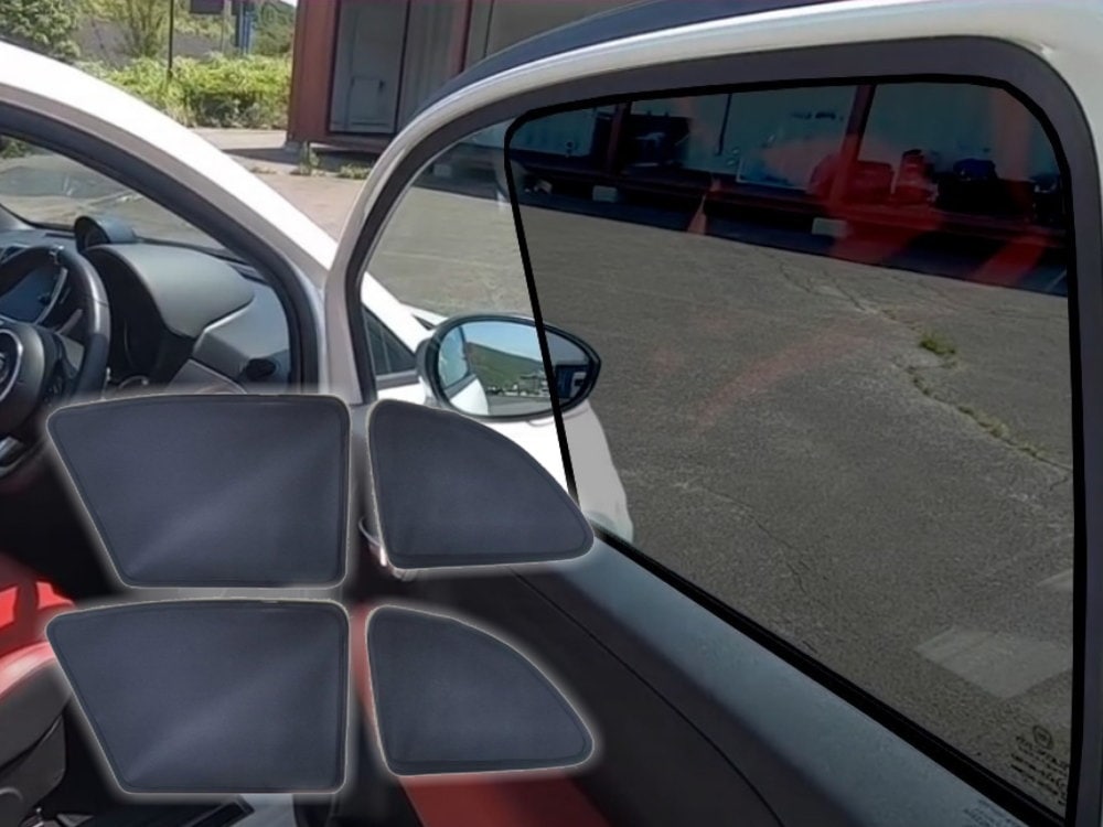 フィアット500 専用シェード アバルト500 フロント リア 左右セット 目隠し サンシェード チンクエチェント 車種専用設計 FIAT