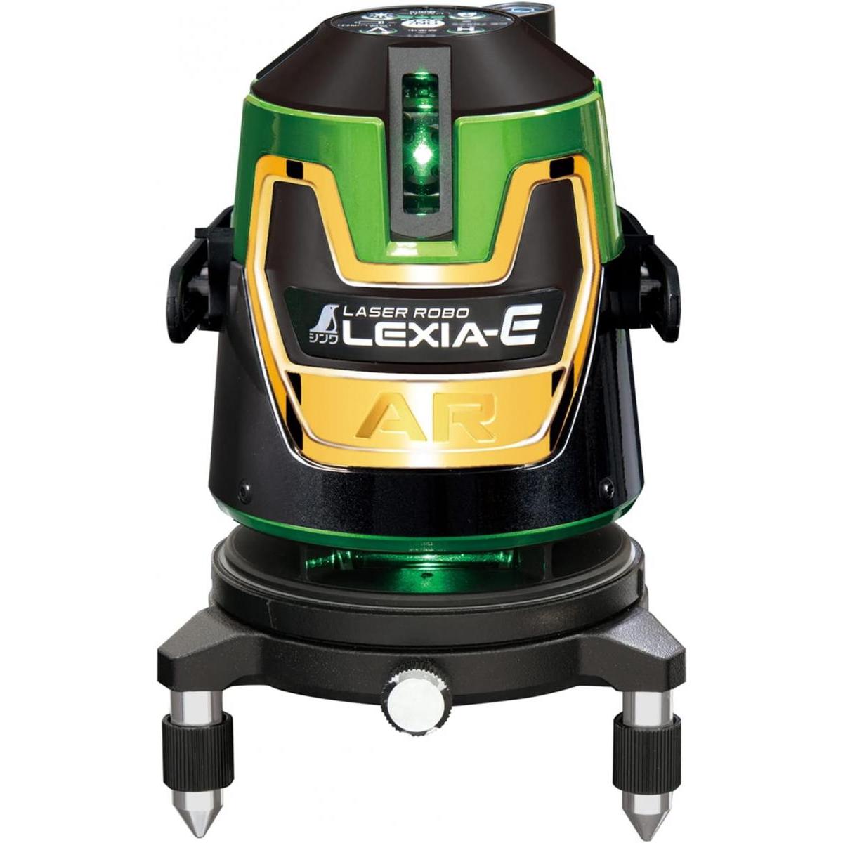 シンワ測定 レーザー墨出し器 レーザーロボ LEXIA-E レクシア イー 51AR 70887 グリーン ライン決め 雲台 脱着式バッテリー IP54
