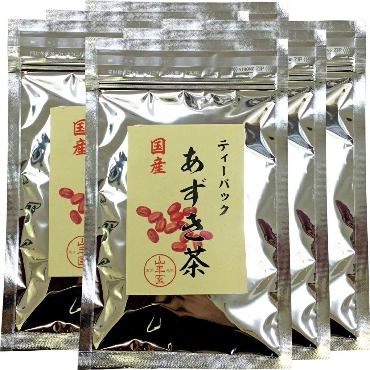 国産100% あずき茶 ティーパック 無添加 5g12パック6袋セット ノンカフェイン 北海道産 小豆茶 アズキ茶 ティーバッグ お茶 健康茶 あずき 妊婦 ダイエット セット ギフト プレゼント