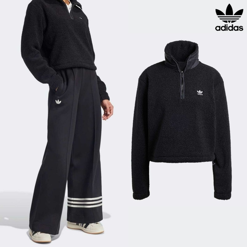 ADIDAS] アディダス テディ フリース ハーフジップ ジャケット