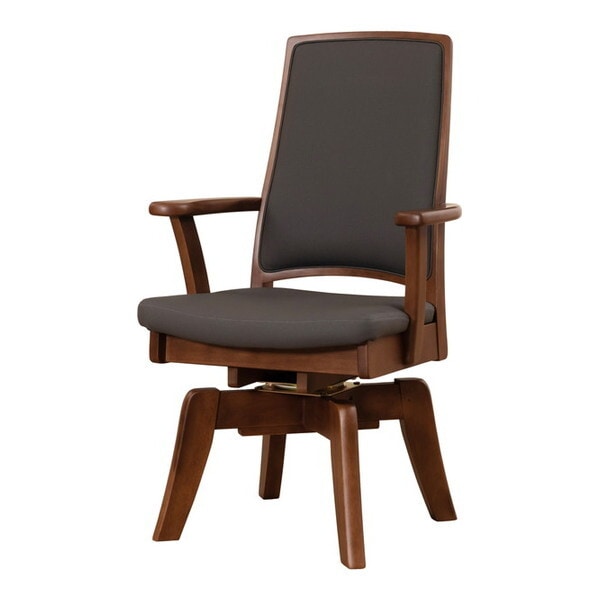 筑波産商 CCM4 031A 回転式 ダイニングチェア BR/FPGY メーカー直送