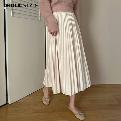 [メガ割りSALE]スエードライクプリーツスカート・p625363