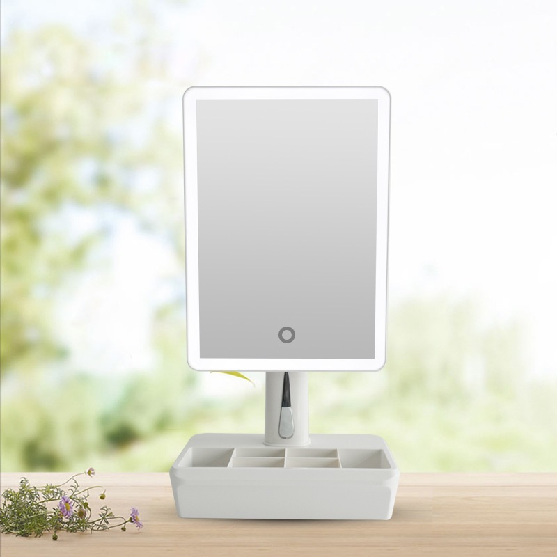 （源流大工場製造）ブルートゥースオーディオ周りライトバー360度回転収納美化粧鏡タッチ調光起爆デスクトップledミラ 5,770円