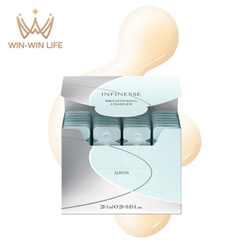 アンフィネス ブライトニング チャージャー 1.0ml×28個 美白美容液 医薬部外品 集中美容液 ビタミン誘導体配合 1本に濃密 透明感 美白 ハリ メラニンの生成抑制 シミ・ソバカス防止