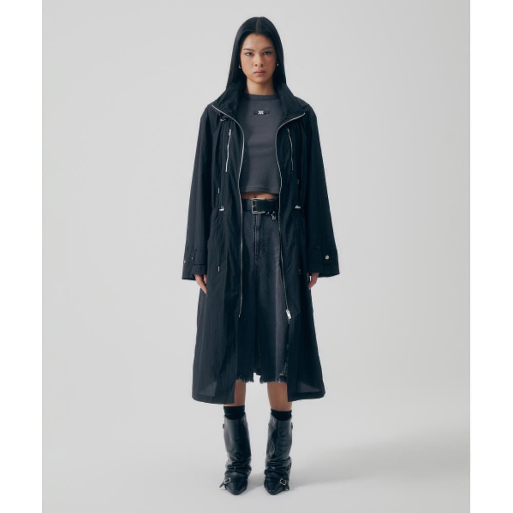 TREEMINGBIRD Drift Wind Rain Coat Black TM2513CT001MBB