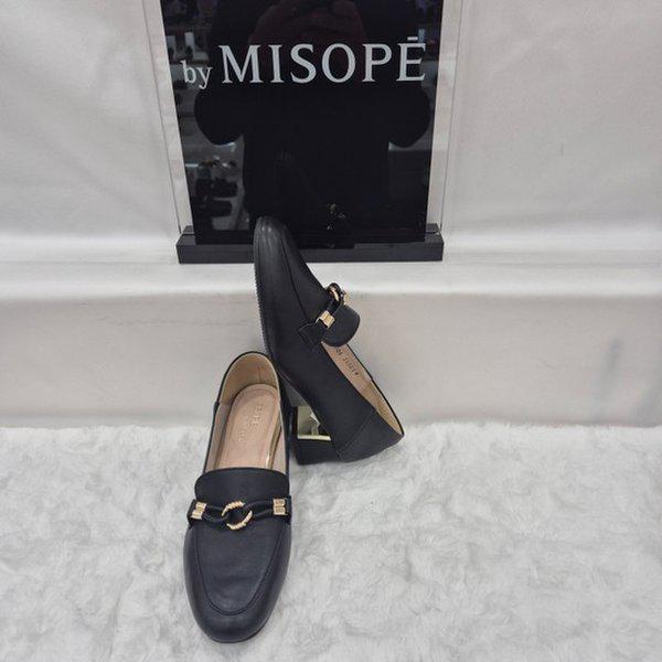 By 女性 ゴールド装飾 ローファー 112HT419FF006 BLACK 2 JJ