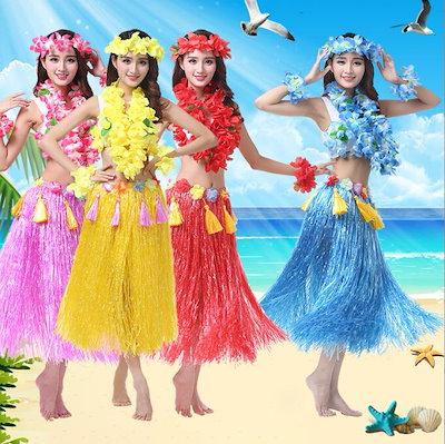 Qoo10] 今だけ フラダンス衣装 大人 8点セット
