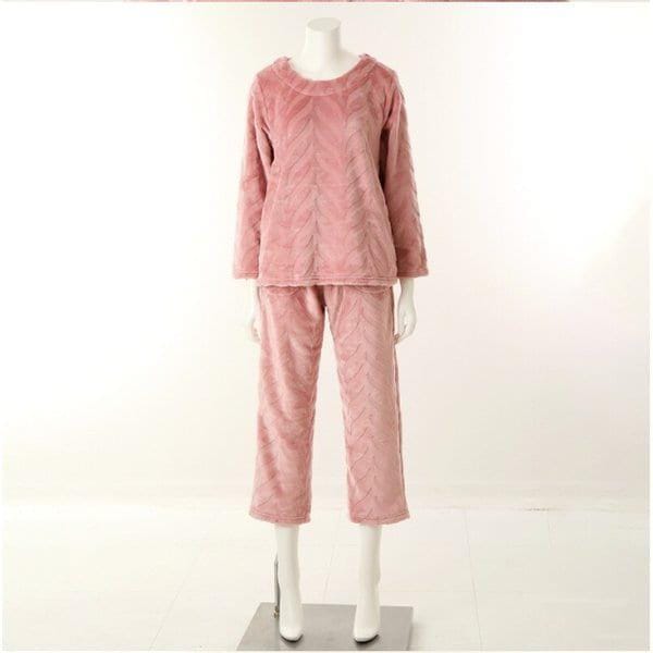 ポグニ極細糸ピンクソリッド女性イージーウェアセット(VEP395WS)