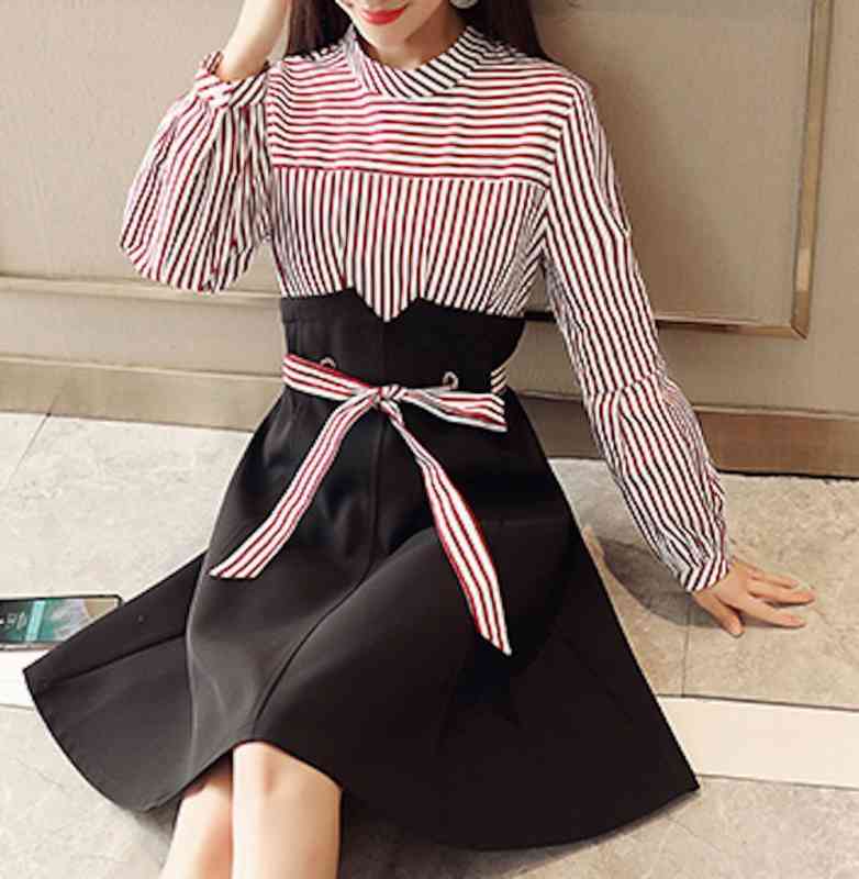 ワンピース レディース 前開き おしゃれ スカート かわいい きれいめ ロング 春 黒 白 長袖 体感 冬 厚手 Aライン トップス アウトドア 大人 韓国 40代 秋 しっかり ニット ネック ブラ