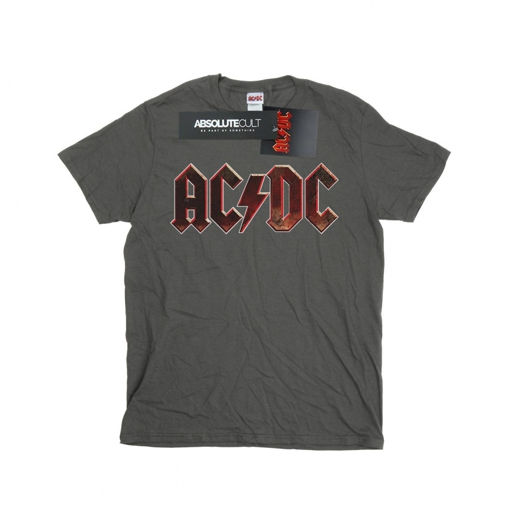 (英国より直送) AC/DC メンズローディストレスロゴ Tシャツ