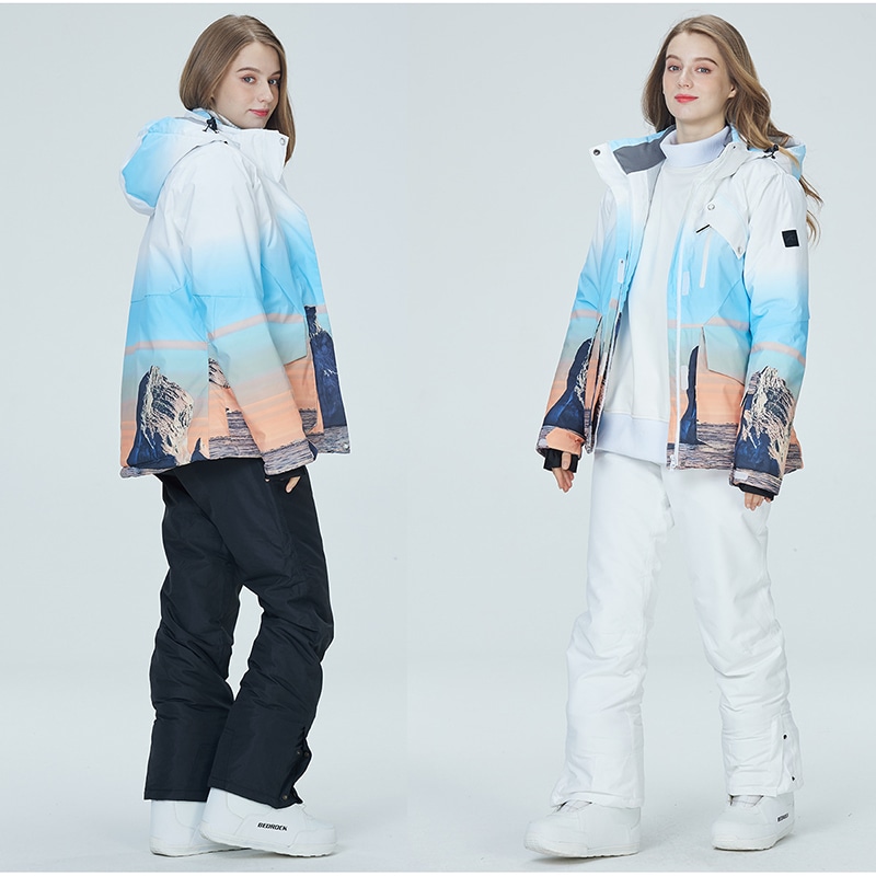 上下セット スノーボードウェア 韓国ファッション スポーツシリーズ スノーボードウェア
