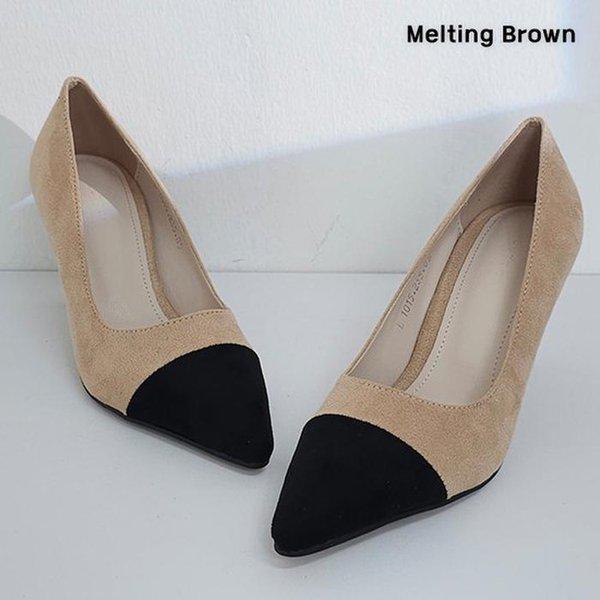 女性スエードハイヒールレディースシューズk15