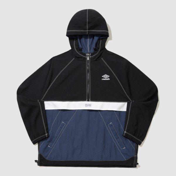 フーディー VQA UQ323CWT91-TNY クリスピータスラン 長袖 フード アノラック トゥルーネイビー