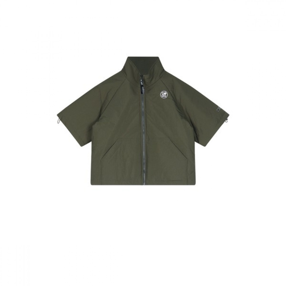 (ラックスゴルフ) ラックスゴルフグリーンクイーンレディース半袖ジップアップパッド入りジャンパー GQ3W808W