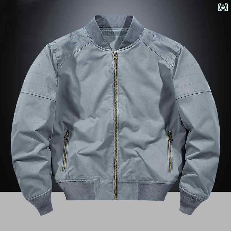 メンズ ファッション ジャケット 春秋 カジュアル 薄手 涼しい 野球 ユニフォーム ワークジャケット トップス