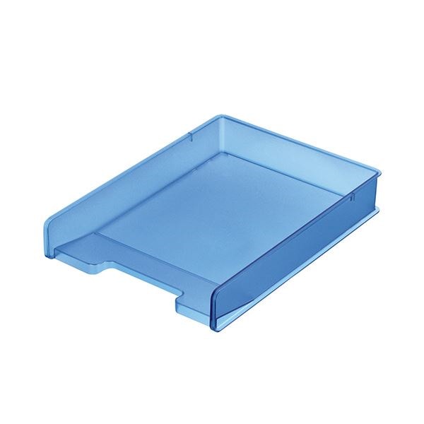 （まとめ）サンカ デスクトレー（頑丈トレー）A4タテ ブルー SDT-PCCBL 1個 [x10]