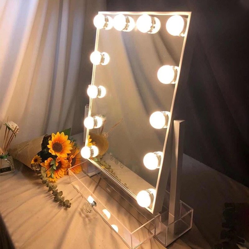 （源流大工場製造）360回転ledミュラーハリウッド12电球三色調光両面ハイビジョンデスクトップledミュラー 10,157円