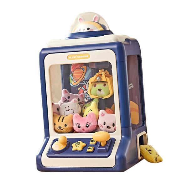 クローマシン 10個の人形付き 10個のカプセル 子供用 子供の誕生日プレゼント ブルー