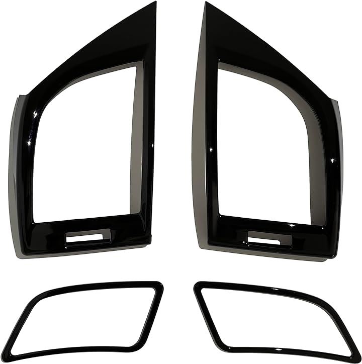 新型 アルファード 40系 ヴェルファイア アクセサリー 内装 カスタム パーツ フロントエアコン カバー セット( ピアノブラック)