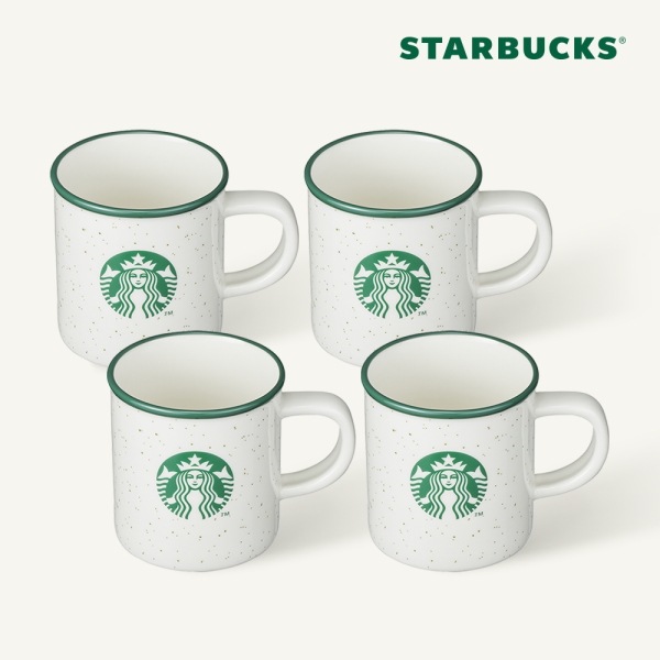 【Starbucks】 グリーン サイレン ドット マグ 237ml 4P セット スタバ韓国 (贈呈品なくなり次第予告なしで贈呈終了)