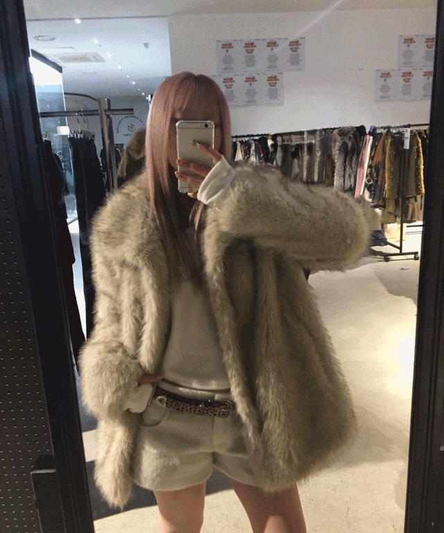 Over Fox Fur Jacket [2color]