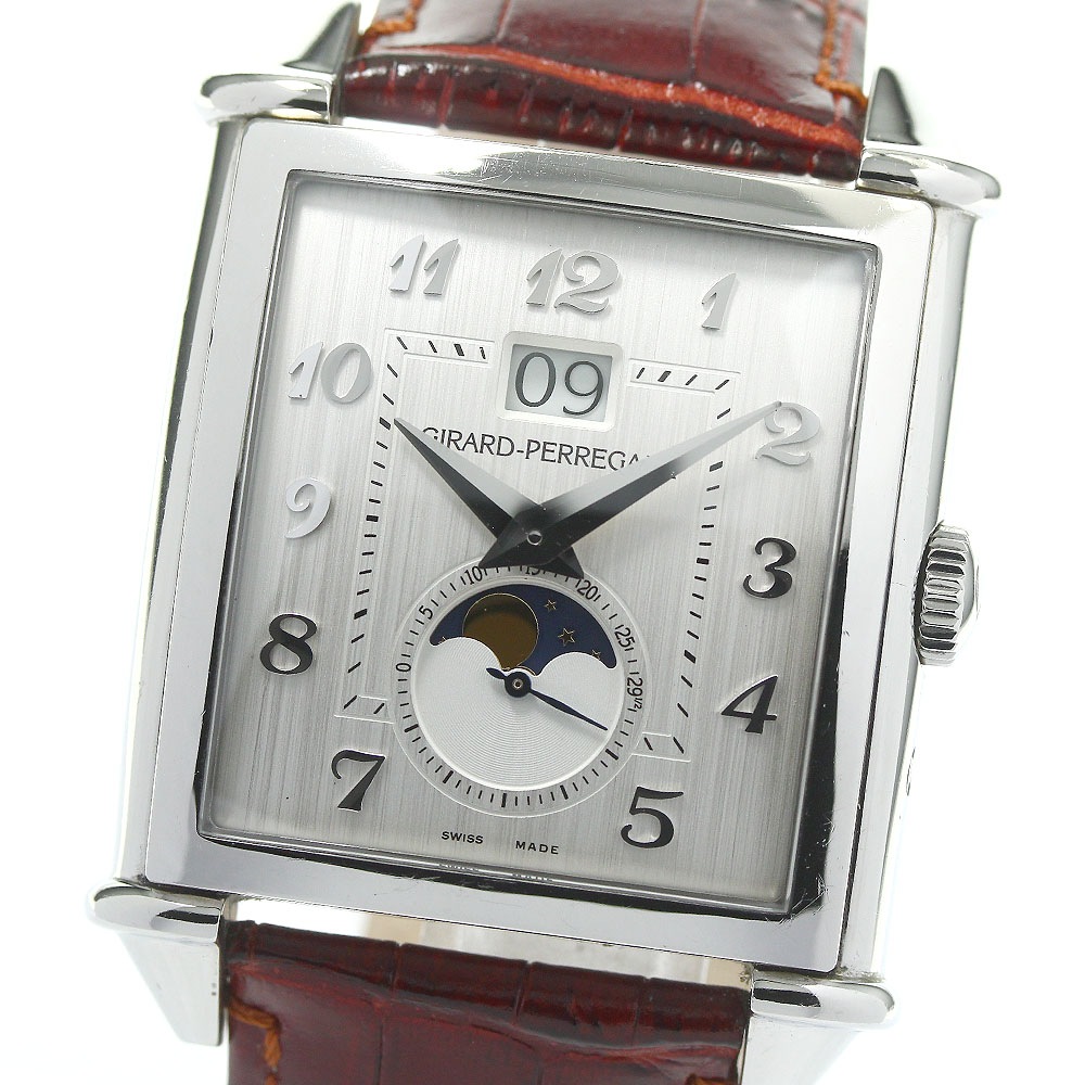 ジラール・ペルゴ GIRARD PERREGAUX 25882-11-121-BB6B ヴィンテージ1945 XXLラージ デイト 自動巻き メンズ 箱・保証書付き_801689【中古】