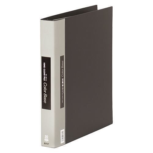 （まとめ買い）クリアーファイルカラーベース差替式 黒 139Wｸﾛ 00010597 [x3]