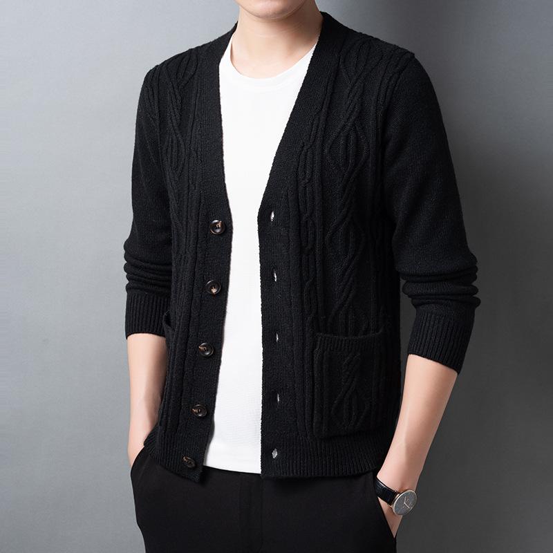 カーディガンメンズロング丈カーディガン前開き長袖カーデニットセーター無地アウター羽織コートトップス春秋冬 4,927円