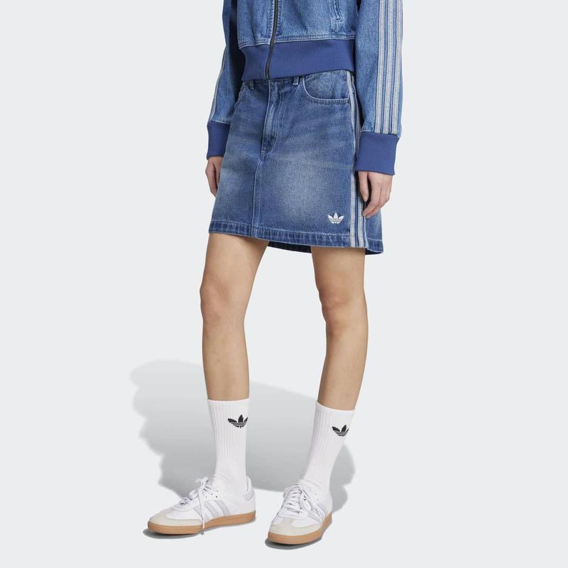 [女性] 90年代のファッションからインスピレーションを得た新鮮なクラシックな3Sデニムミニスカート(JW2649)