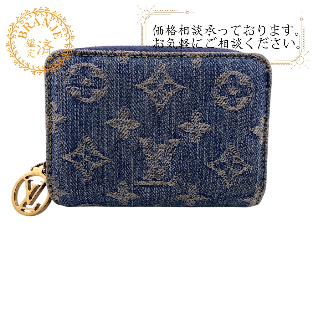 M83160 ポルトフォイユ・ルー モノグラム コットン 二つ折り財布 ブルー ブランド 88,220円