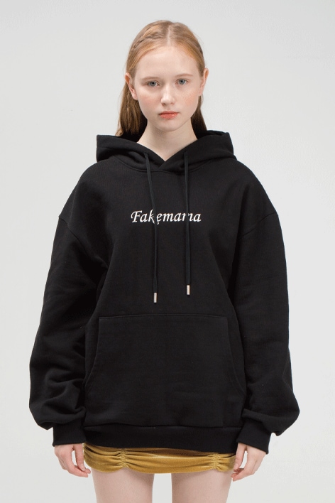 MOON PRINTING HOODIE [BLACK]