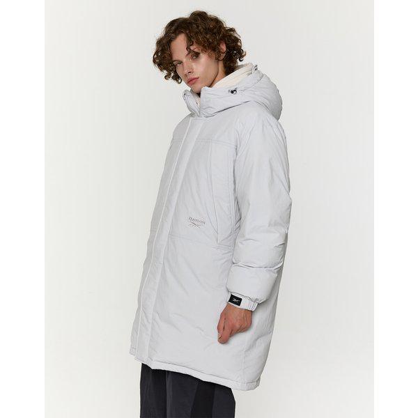 [24FW] スポーツロングダウンパーカー - グレー REJU4FD59G1