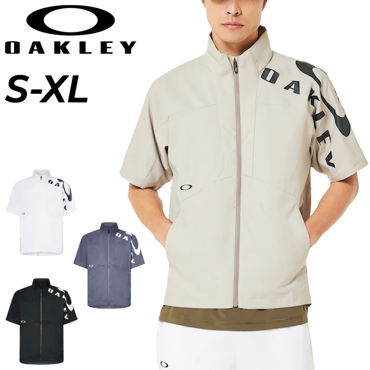 半袖ジャケット メンズ ウーブンジャケット UPF50+ 軽量 トレーニングジャケット 半そで トラックジャケット アウター スポーツウェア 服 上着 夏 春 ブランド アパレル/FOA407624