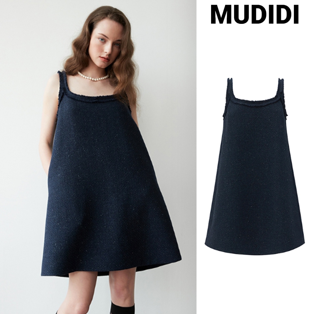 [MUDIDI] Tweed sleeveless dress 001