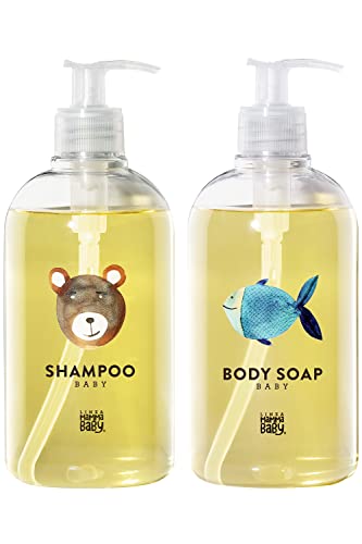 ママベビー ベビーシャンプー × ボディソープ セット [ 無添加 オーガニック 敏感肌 親子で使える ] (500mL × 500mL)