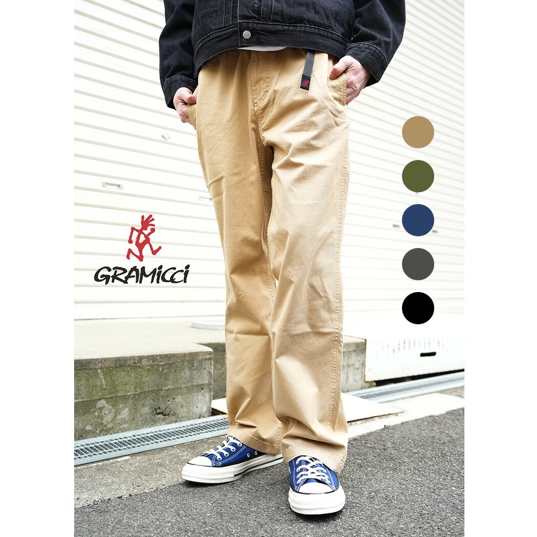 GRAMICCI グラミチ ストレッチ レギュラーフィット パンツ REGULAR FIT PANT ( ストレート チノパン イージーベルト メンズ レディース GMP5-SJP01 )