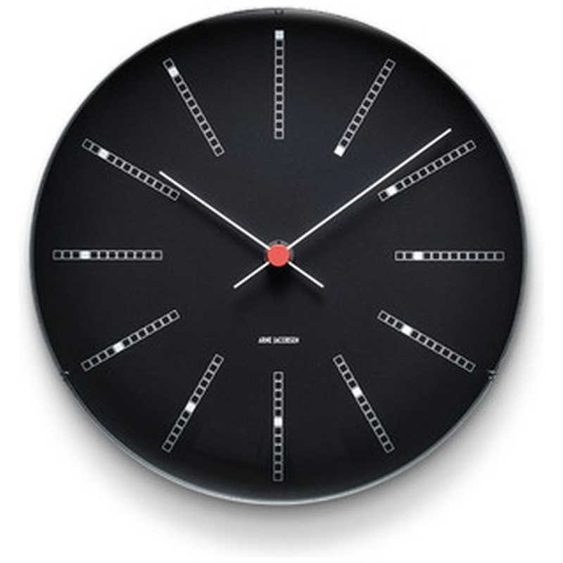 インテック　掛時計 Bankers Wall Clock 21cm black ARNE JACOBSEN(アルネ ヤコブセン)　AJ43636