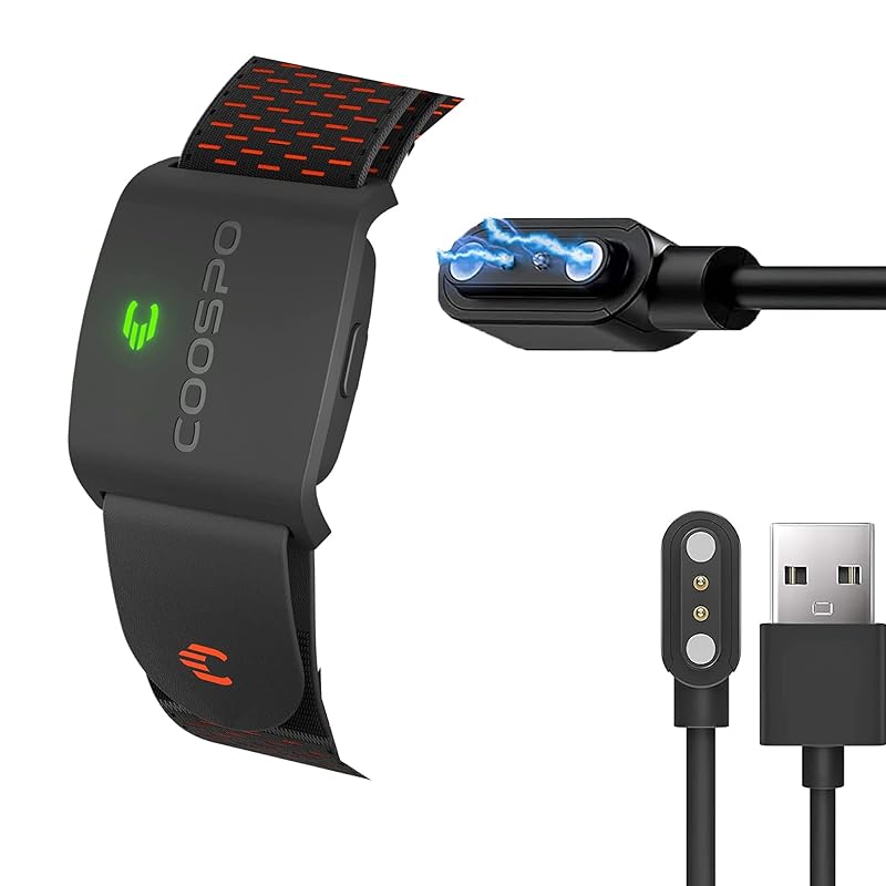 Lamshaw for COOSPO HW9 ケーブル, USB 磁気充電ケーブル 磁気吸着 1メートル 対応 COOSPO HW9 Heart Rate Monitor Armband/MOOFIT