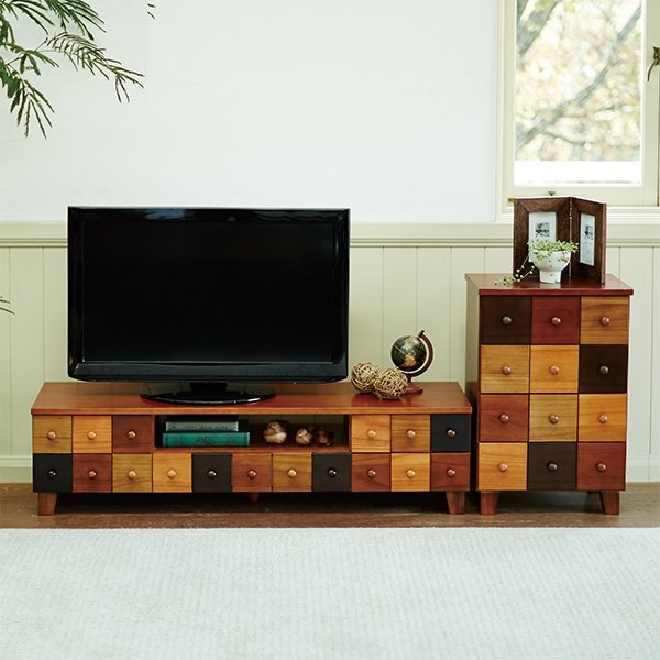 テレビ台 37型対応 幅89 引出し3杯 リビング収納 テレビボード AVボード AVラック レコー
