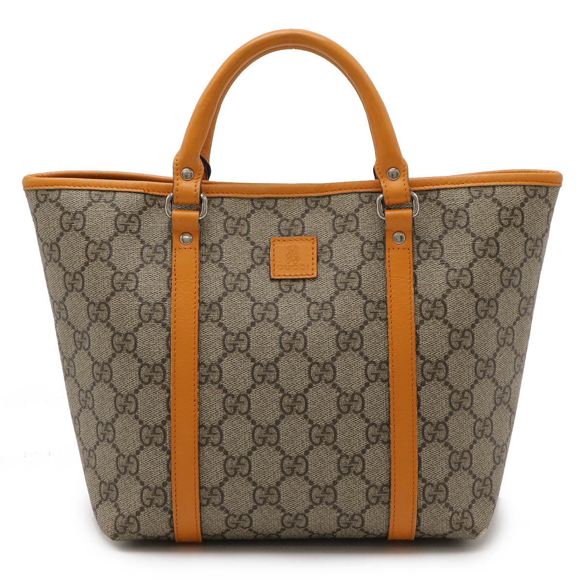 チルドレンズ キッズライン GGスプリーム ハンドバッグ ミニバッグ PVC レザー カーキベージュ オレンジ 297557