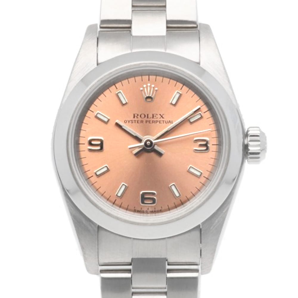 ロレックス オイスターパーペチュアル 腕時計 ステンレススチール 76080 自動巻き 1年保証 ROLEX 中古