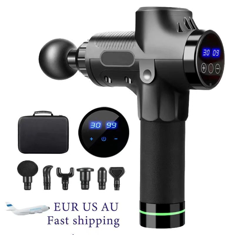 マッサージガン 筋膜リリース 筋肉マッサージ 電動マッサージ器 筋膜ケア 6ヘッド LCDスクリーン