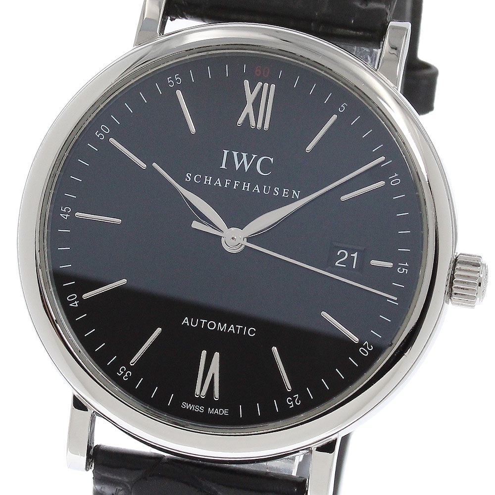 IWC IWC SCHAFFHAUSEN IW356502 ポートフィノ デイト 自動巻き メンズ 保証書付き_957922【中古】
