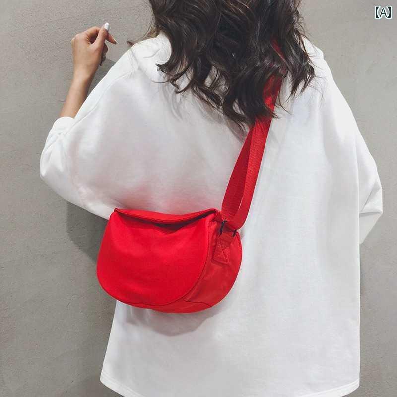 レディース　バッグ　カジュアル カジュアル クロス ボディ スモールバッグ 2024新 スタイル レディース 夏 ファッション ダンプ リング バッグ シンプル キャンバス 4,982円