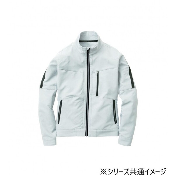 8012-10 長袖ブルゾン 3Lサイズ シルバーグレー(22) G.G.