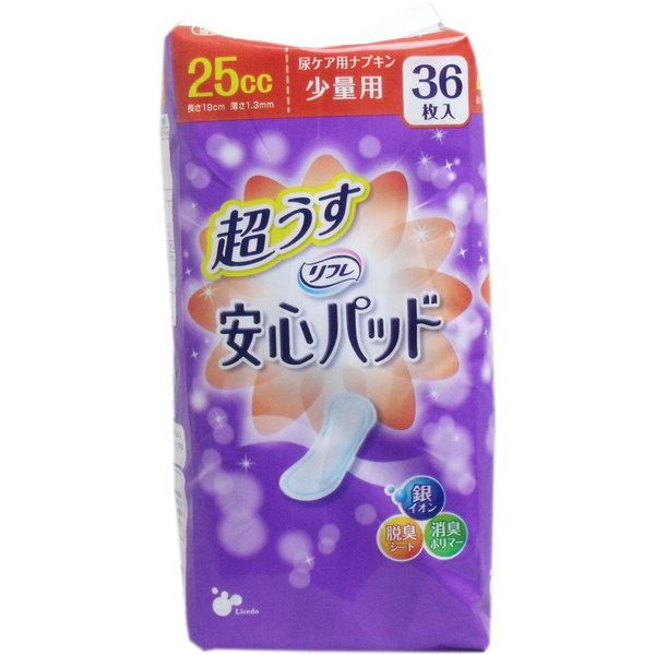 大人用尿とりパッド 軽度失禁用 リフレ 超うす安心パッド 少量用 36枚入6セット