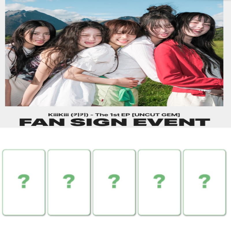0405(SOUNDWAVE FANSIGN 5EA/1SET)KiiiKiii-The 1st EP[UNCUT GEM] (DIGGING ver.)(NO ALBUM,ONLY PHOTOCAR