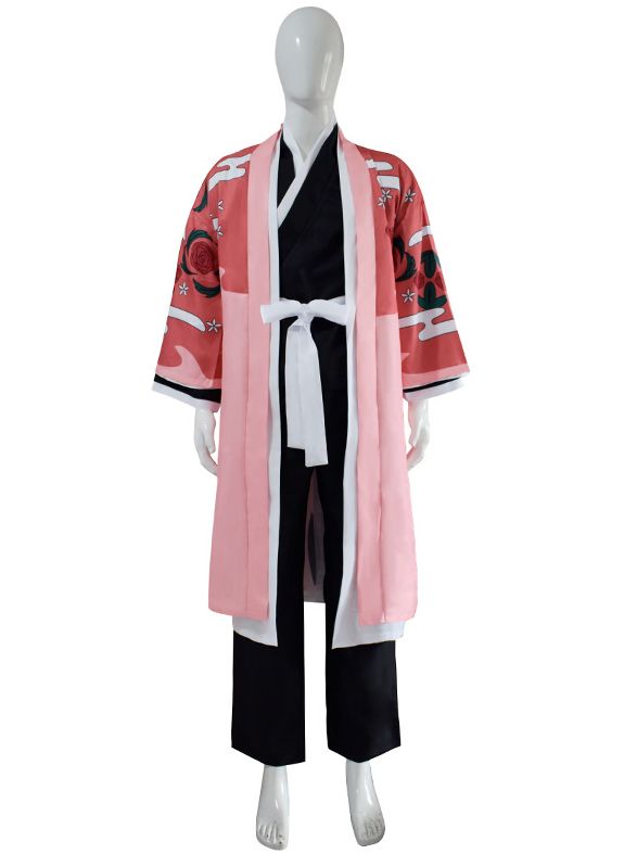 BLEACH ブリーチ 風 京楽春水 きょうらくしゅんすい コスチューム コスプレ衣装 5点セット サイズ S―XXXL