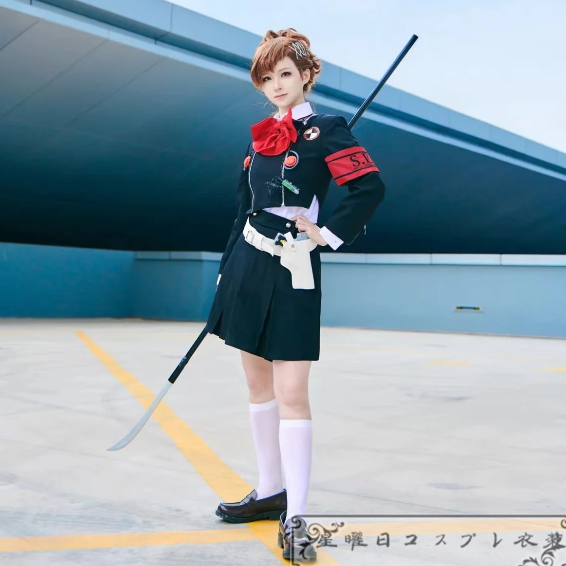 【期間限定】ペルソナ3 ハム子 汐見琴音 月光館学園 アイギス制服 コスプレ衣装 コスチューム ハロウィン 変装 仮装品質良い 店舗お勧め