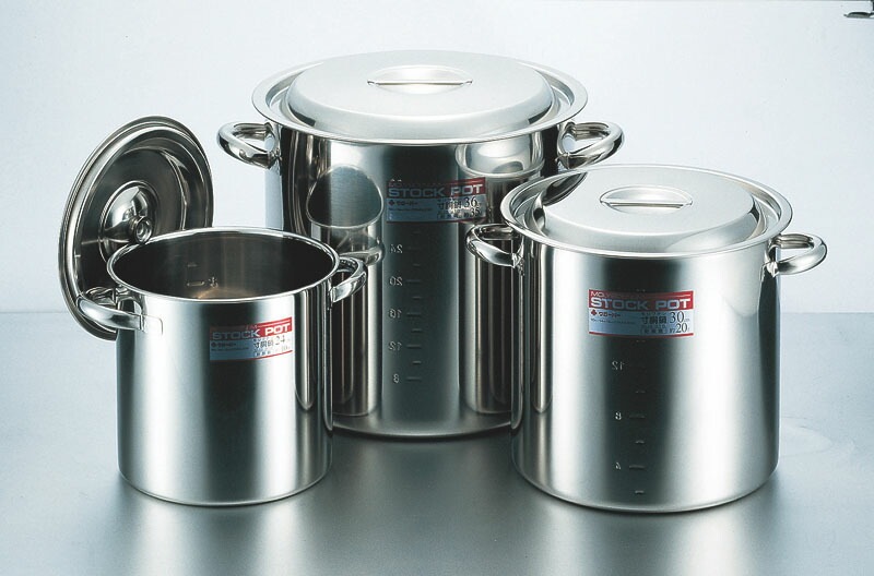 大屋金属 CLO モリブデン寸胴鍋 42cm（55L）手付き/目盛付